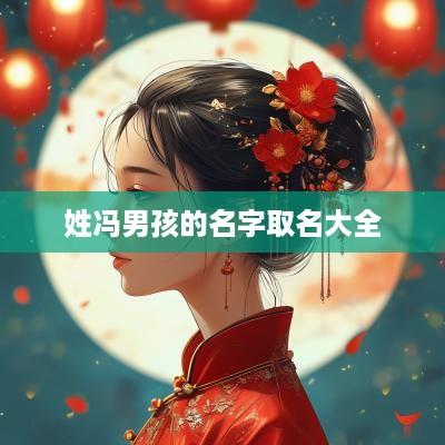 姓冯男孩的名字取名大全