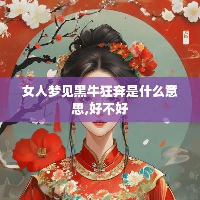 女人梦见黑牛狂奔是什么意思,好不好