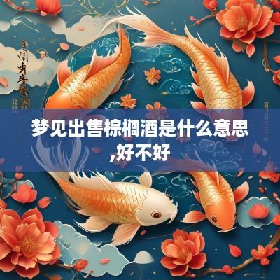 梦见出售棕榈酒是什么意思,好不好
