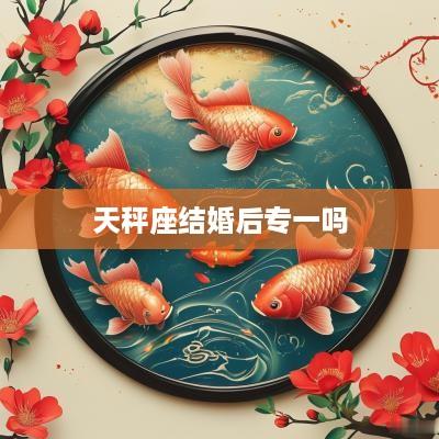 天秤座结婚后专一吗