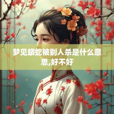 梦见蟒蛇被别人杀是什么意思,好不好