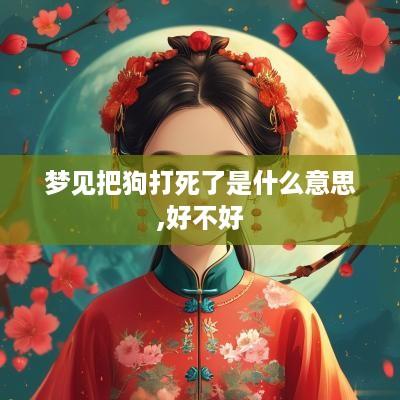 梦见把狗打死了是什么意思,好不好