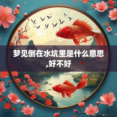 梦见倒在水坑里是什么意思,好不好