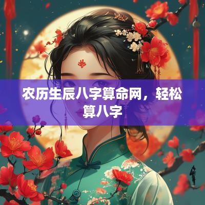 农历生辰八字算命网，轻松算八字