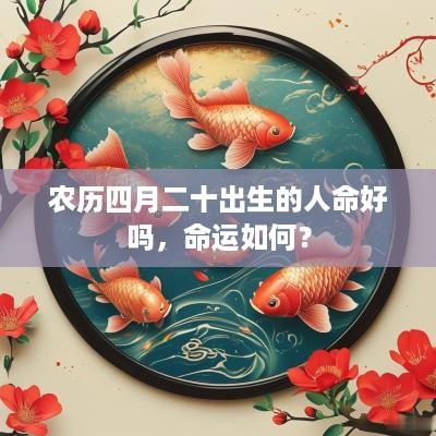 农历四月二十出生的人命好吗，命运如何？