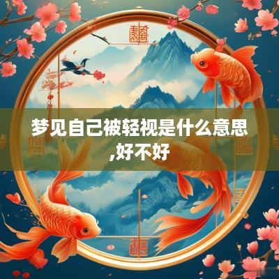梦见自己被轻视是什么意思,好不好