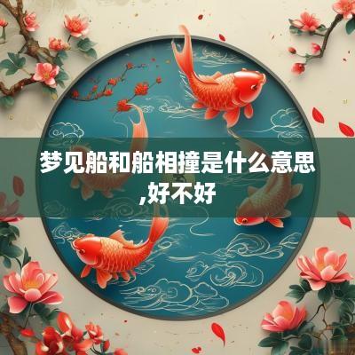 梦见船和船相撞是什么意思,好不好