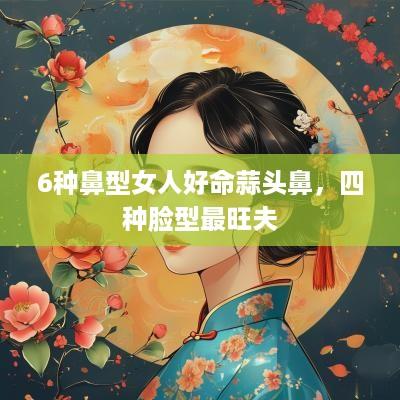6种鼻型女人好命蒜头鼻，四种脸型最旺夫
