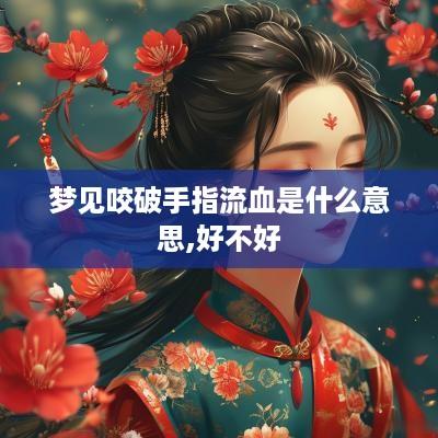 梦见咬破手指流血是什么意思,好不好