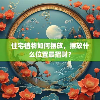 住宅植物如何摆放，摆放什么位置最招财？