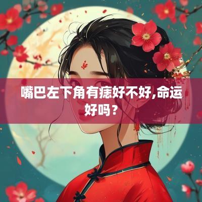 嘴巴左下角有痣好不好,命运好吗？