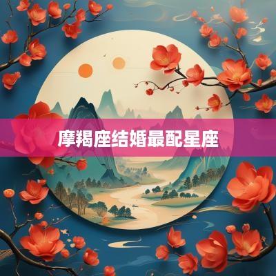 摩羯座结婚最配星座