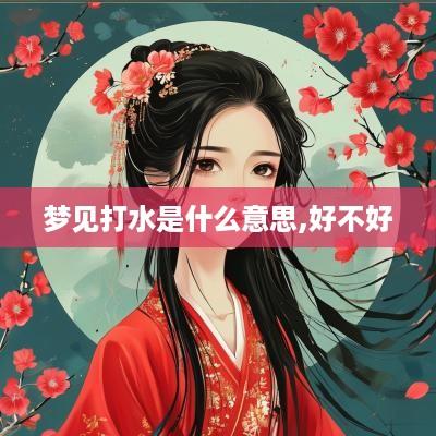 梦见打水是什么意思,好不好