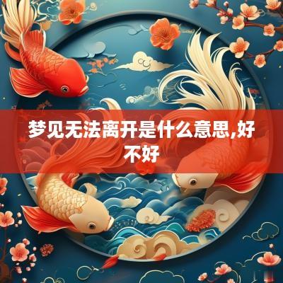 梦见无法离开是什么意思,好不好