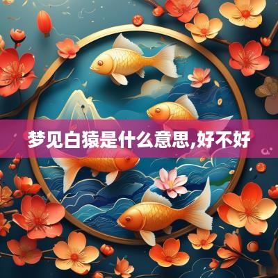 梦见白猿是什么意思,好不好