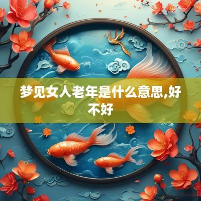 梦见女人老年是什么意思,好不好