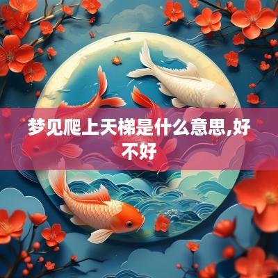 梦见爬上天梯是什么意思,好不好
