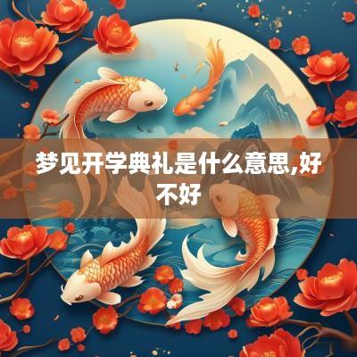 梦见开学典礼是什么意思,好不好