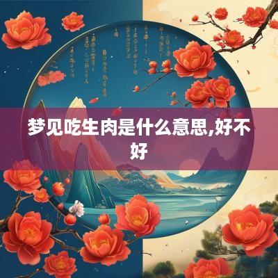 梦见吃生肉是什么意思,好不好