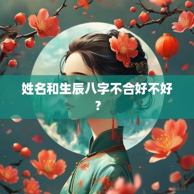 姓名和生辰八字不合好不好？