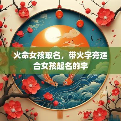 火命女孩取名，带火字旁适合女孩起名的字