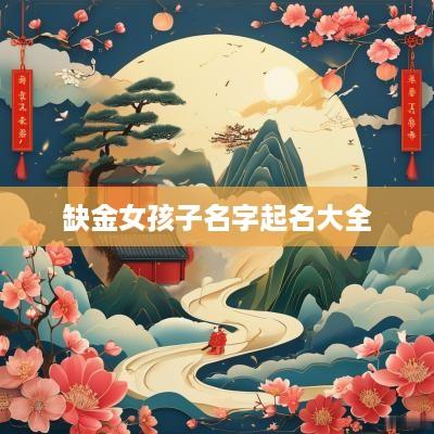 缺金女孩子名字起名大全