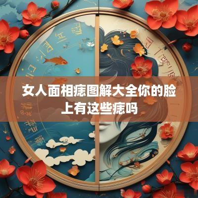 女人面相痣图解大全你的脸上有这些痣吗