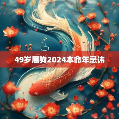 49岁属狗2025本命年忌讳