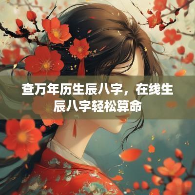 查万年历生辰八字，在线生辰八字轻松算命