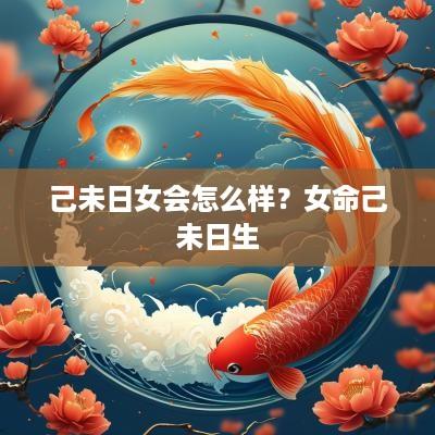 己未日女会怎么样？女命己未日生