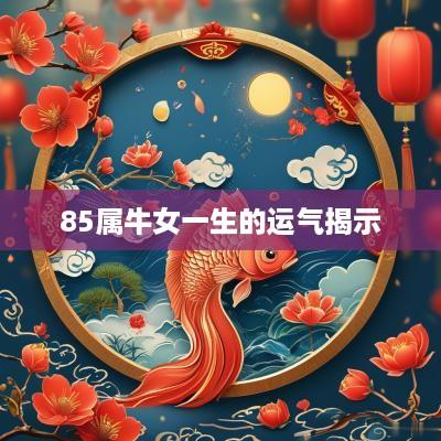 85属牛女一生的运气揭示