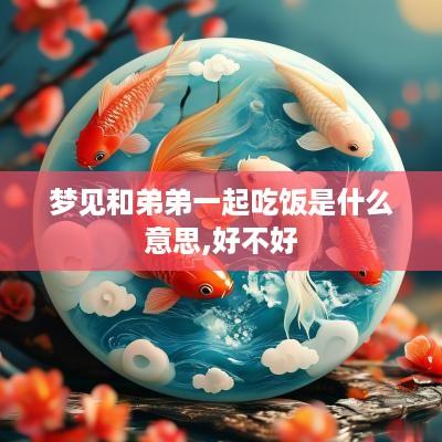 梦见和弟弟一起吃饭是什么意思,好不好