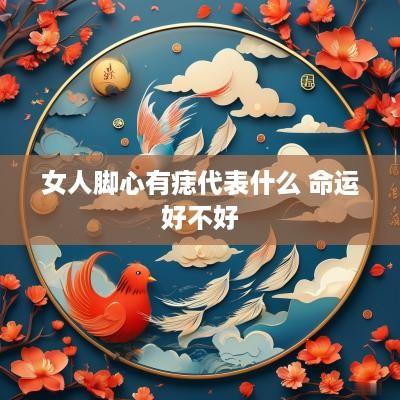 女人脚心有痣代表什么 命运好不好