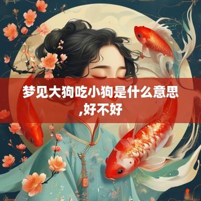梦见大狗吃小狗是什么意思,好不好