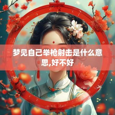 梦见自己举枪射击是什么意思,好不好