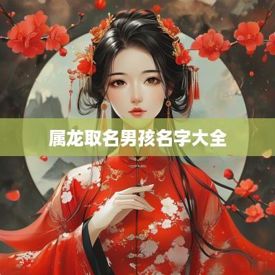 属龙取名男孩名字大全
