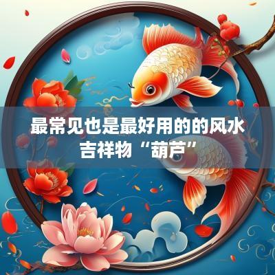 最常见也是最好用的的风水吉祥物“葫芦”