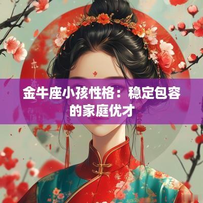 金牛座小孩性格：稳定包容的家庭优才