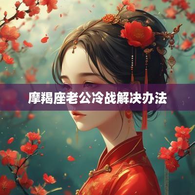 摩羯座老公冷战解决办法