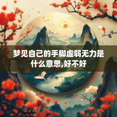 梦见自己的手脚虚弱无力是什么意思,好不好