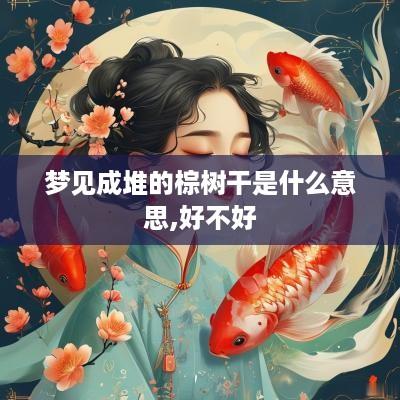 梦见成堆的棕树干是什么意思,好不好