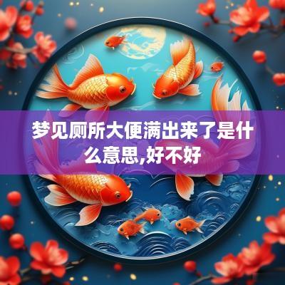 梦见厕所大便满出来了是什么意思,好不好