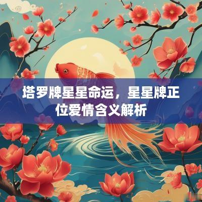 塔罗牌星星命运，星星牌正位爱情含义解析