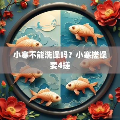 小寒不能洗澡吗？小寒搓澡要4搓