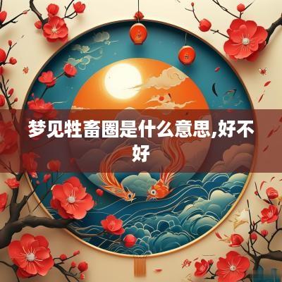梦见牲畜圈是什么意思,好不好