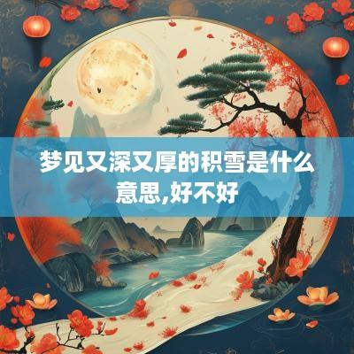 梦见又深又厚的积雪是什么意思,好不好