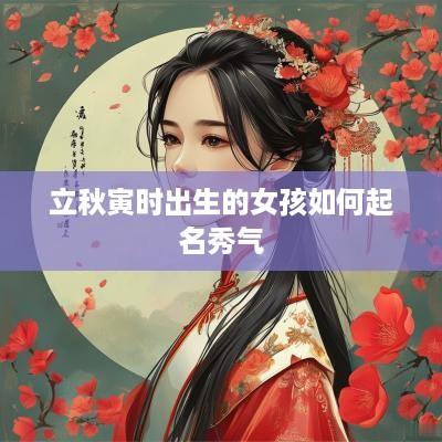 立秋寅时出生的女孩如何起名秀气
