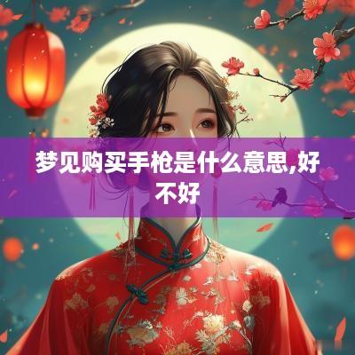 梦见购买手枪是什么意思,好不好