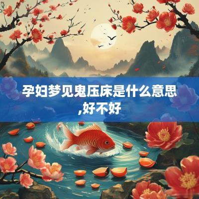 孕妇梦见鬼压床是什么意思,好不好