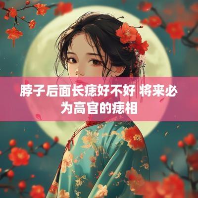 脖子后面长痣好不好 将来必为高官的痣相